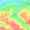 Mapa topográfico Moulton, altitude, relevo