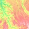 Mapa topográfico Nova Mutum, altitude, relevo