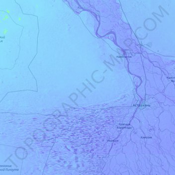 Mapa topográfico Narimanovsky District, altitude, relevo