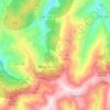 Mapa topográfico Moura da Serra, altitude, relevo
