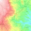 Mapa topográfico Algeriz, altitude, relevo