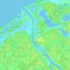 Mapa topográfico Riga, altitude, relevo