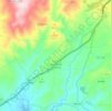 Mapa topográfico Quintela de Lampaças, altitude, relevo