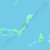 Mapa topográfico Chub Cay, altitude, relevo