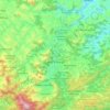 Mapa topográfico Nova Friburgo, altitude, relevo