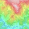 Mapa topográfico Valadares, altitude, relevo