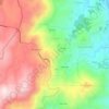 Mapa topográfico Senharei, altitude, relevo