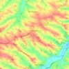 Mapa topográfico Saint-Antonin, altitude, relevo