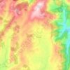 Mapa topográfico Bretonha, altitude, relevo