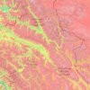 Mapa topográfico Ladakh Range, altitude, relevo