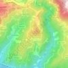 Mapa topográfico Cidadelhe, altitude, relevo