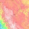 Mapa topográfico Chihuahua, altitude, relevo