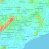 Mapa topográfico Atchutapuram, altitude, relevo