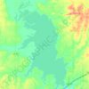 Mapa topográfico Hugo Lake, altitude, relevo