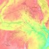 Mapa topográfico Tete, altitude, relevo