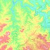 Mapa topográfico Porto Vitória, altitude, relevo