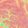 Mapa topográfico تحصیل ہنزہ بالائی, altitude, relevo