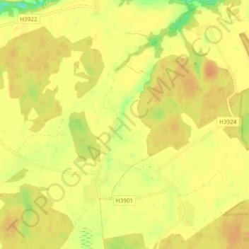 Mapa topográfico Иловка, altitude, relevo