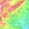 Mapa topográfico Font-rubí, altitude, relevo