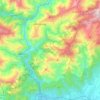 Mapa topográfico Kalimpong -I, altitude, relevo