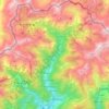 Mapa topográfico Ordino, altitude, relevo