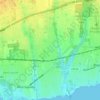 Mapa topográfico Sayville, altitude, relevo