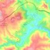 Mapa topográfico Alfaião, altitude, relevo