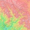 Mapa topográfico Dharchula district (India), altitude, relevo