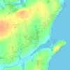 Mapa topográfico Fethard, altitude, relevo