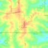Mapa topográfico Pleasanton, altitude, relevo