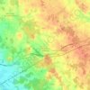 Mapa topográfico Saint-Romain-de-Benet, altitude, relevo