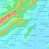 Mapa topográfico Yelamanchili, altitude, relevo