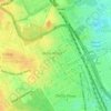 Mapa topográfico Okhla Phase - II, altitude, relevo