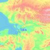 Mapa topográfico Northwest Arctic, altitude, relevo