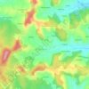 Mapa topográfico Gondemaria, altitude, relevo