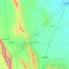 Mapa topográfico Sabinas Hidalgo, altitude, relevo