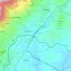 Mapa topográfico Canhoso, altitude, relevo