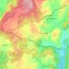 Mapa topográfico Torredeita, altitude, relevo