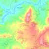 Mapa topográfico Vilas Boas, altitude, relevo