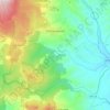 Mapa topográfico Piancastagnaio, altitude, relevo