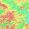 Mapa topográfico Saint-Médard, altitude, relevo