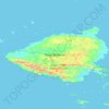 Mapa topográfico Pulau Misool, altitude, relevo