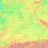 Mapa topográfico Bavaria, altitude, relevo