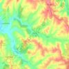 Mapa topográfico Peral, altitude, relevo