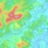 Mapa topográfico Novo México, altitude, relevo