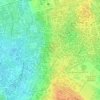Mapa topográfico Maxaquene "B", altitude, relevo