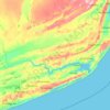 Mapa topográfico Inharrime, altitude, relevo