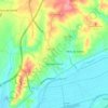 Mapa topográfico Carapinheira, altitude, relevo