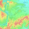 Mapa topográfico Veldurthi, altitude, relevo
