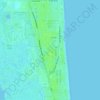 Mapa topográfico Saint Augustine Beach, altitude, relevo